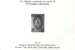 Frontespizio del catalogo edito in occasione del restauro in onore di Vittorio Granchi, Comune di Castel del Piano, 1997.