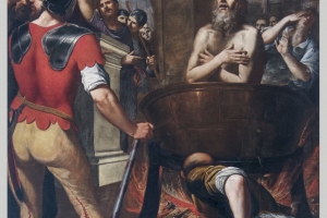 Jacopo Confortini, Martirio di S. Giovanni Evangelista, chiesa di S. Maria Assunta a Settignano (FI) 