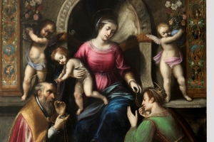 Francesco Mati , Madonna del Rosario , Chiesa di S. Maria a  Settignano